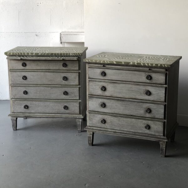 Pair of Catharine Warren Painted Swedish Chests - Get the Gusto, Case-goods - interior design, shop Get the Gusto - Get the Gusto, Amazon Get the Gusto - gusto shop